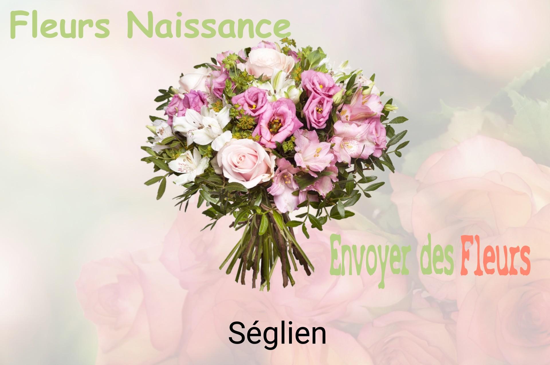 Bouquet de fleurs de naissance livré à Séglien